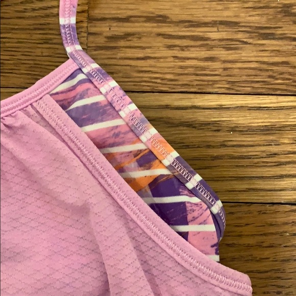 Kids, ivivva, two in one tank top, size 8 - Picture 2 of 4